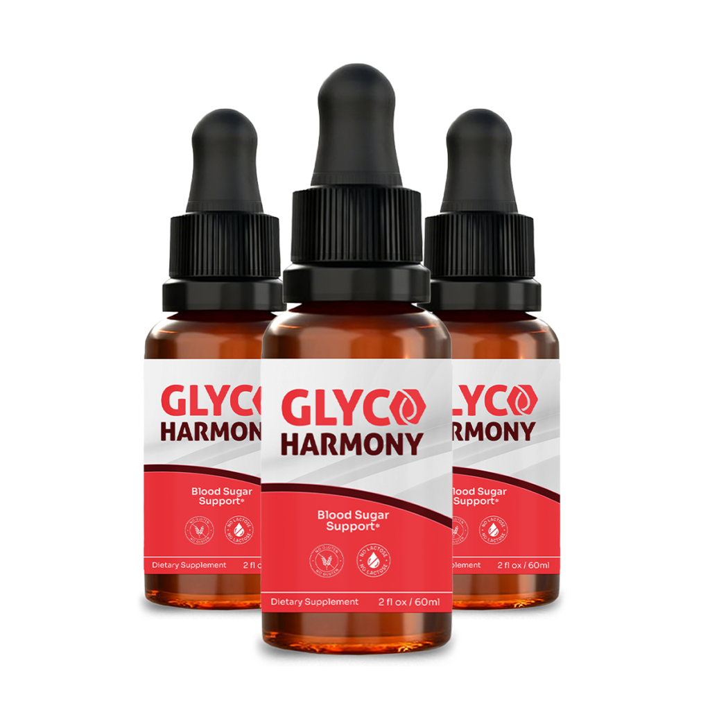 Glyco Harmony blood sugar support supplement, 3 bottles,