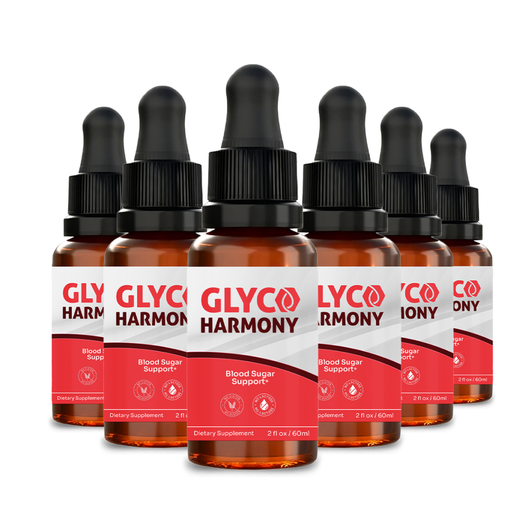 Glyco Harmony blood sugar support supplement, 6 bottles